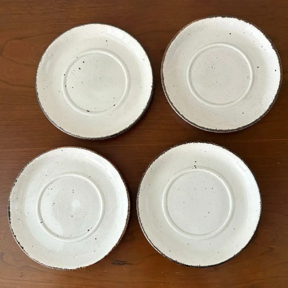 Stonehenge Midwinter Creation Vintage Flat Cup & Saucer 4 Sets
